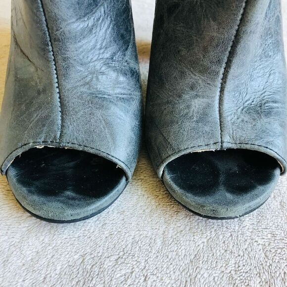 Chinese Laundry by Kristin Cavallari Grey Leather Liam Peep Toe Bootie - Picture 8 of 15